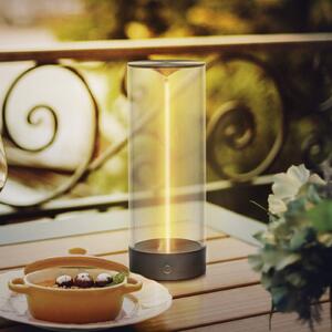 OSRAM Akumulátorová stolová lampa ENDURA STYLE DECOR FILAMENT sivá, IP54, Hliník / sivá / zinok, Plast, Moderný, Stolová lampa