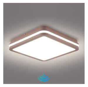 Brilagi-LED Vonkajšie svietidlo so senzorom BENE LED/24W/230V 26x26 cm hnedé IP54
