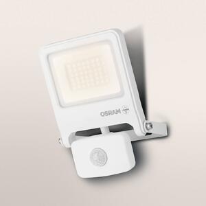 OSRAM exterierove bodove svetla ENDURA FLOOD, biely, senzor 30 W 830 IP44, Biela / opálová, Hliník, Nástenné bodové svietidlo