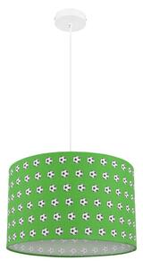 Globo 54009H detské závesné stropné svietidlo Lemmi 1x60W | E27 - zelená, futbal