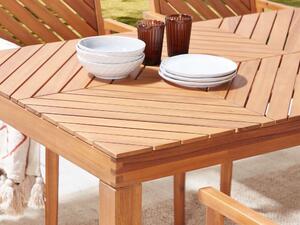 Záhradný stôl Blas (svetlé drevo) (pre 8 a viac osôb). Vlastná spoľahlivá doprava až k Vám domov. 1077943