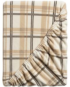 Plachta mikroplyš PLAID 200x200 cm krémová