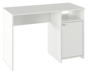 KONDELA PC stôl, biela, DEDE