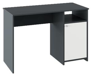 PC stôl, grafit/biela, DEDE