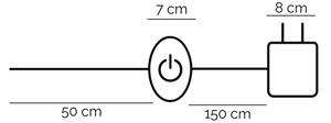 ONLI - LED Stojacia lampa TWIST LED/24W/230V 4000K čierna