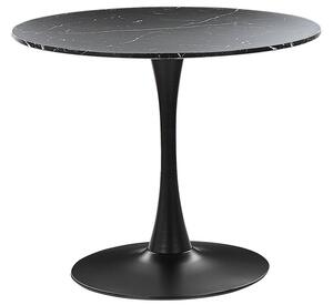 Okrúhly jedálenský stôl Berylle (čierna) (pre 4 osoby). Vlastná spoľahlivá doprava až k Vám domov. 1078129
