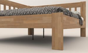 Rohová posteľ APOLONIE buk/ľavá, 160x200 cm