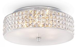 Prisadené nástenné a stropné svietidlo Ideal lux ROMA 000657 - chróm