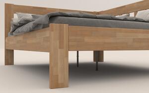 Rohová posteľ APOLONIE buk/pravá, 160x200 cm