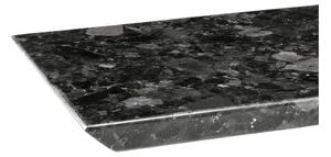 Čierny žulový podnos RGE Black Crystal, 20 x 35 cm