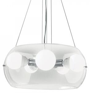 Závesné svietidlo - luster Ideal lux AUDI 016863 - chróm / sklo