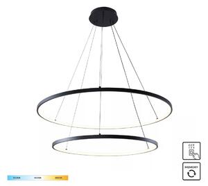 Zuma Line 2023200-BK LED závesné stropné svietidlo BRENO | 60W integrovaný LED zdroj | 3000/4000/6000K