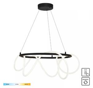 Zuma Line 20006PL-BK LED závesné stropné svietidlo BALBO | 58W integrovaný LED zdroj | 3000/4000/6000K