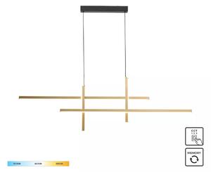 Zuma Line 22008P-BK/GD LED závesné stropné svietidlo EDGE | 42W integrovaný LED zdroj | 3000/4000/6000K