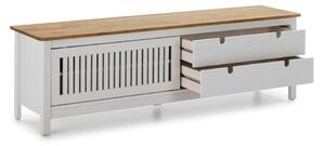 Biely drevený TV stolík Marceric Bruna