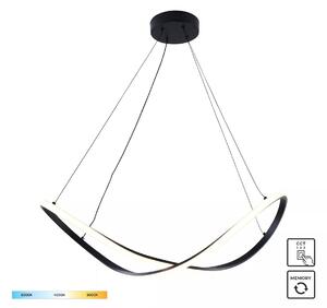 Zuma Line 19600P-BK LED závesné stropné svietidlo ERDA | 45W integrovaný LED zdroj | 3000/4000/6000K