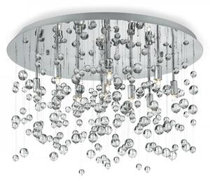 Prisadené stropné svietidlo Ideal lux NEVE 101170 - biela / chróm / transparentná