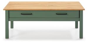 Zelený drevený konferenčný stolík Marckeric Miranda
