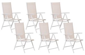 Set 6 ks záhradných stoličiek Cupid (béžová). Vlastná spoľahlivá doprava až k Vám domov. 1078330