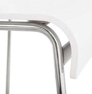Moderná barová stolička Aiden biela - Skladom na SK