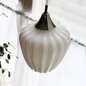 PR Home Závesné svietidlo Amalfi, opálovo biele, Ø 14 cm, sklo, E14, zástrčka, Biela / opálová, Obývacia izba / jedáleň, Sklo, Škandinávsky, Závesné svietidlo