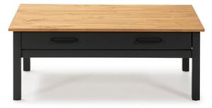 Tmavomodrý konferenčný stolík z borovicového dreva 55x100 cm Miranda – Marckeric