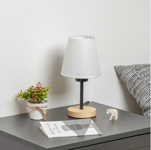 Brilagi - Stolná lampa NUBILA WOOD 1xE27/25W/230V dub/biela