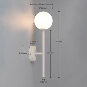 Trio Lighting Nástenné svetlo Firano, sivá, výška 42 cm, kov, Hliník / sivá / zinok, Obývacia izba / jedáleň, kov, Moderný, Nástenné svietidlo