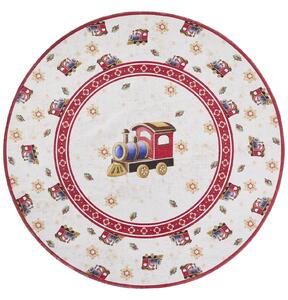 Villeroy & Boch , Kusový koberec Toy's delight 106276 Cream, Red kruh, 160x160 (priemer) kruh, červená, obývacia izba