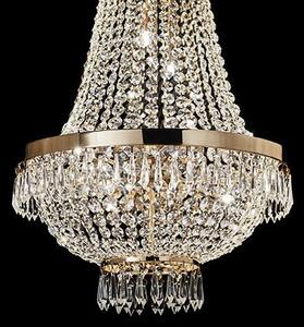 Prisadené stropné svietidlo Ideal lux CAESAR 114675 - transparentný / zlatá