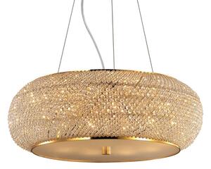 Ideal Lux - Krištáľový luster na lanku PASHA 10xE14/40W/230V pr. 55 cm zlatá