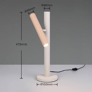 Trio Lighting Stolová lampa Terloa, farebná, výška 47 cm, kovová, Viacfarebné, Obývacia izba / jedáleň, kov, Moderný