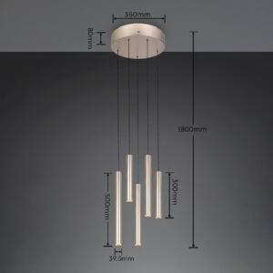 Trio Lighting LED závesné svietidlo Arimato, Ø 35 cm, krémová, kov,, Krémová / jantárovo žltá, Obývacia izba / jedáleň, kov, Moderný, Závesné svietidlo