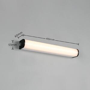 Trio Lighting LED nástenné svetlo Giacomo, šírka 41 cm, čierna, kov, IP44, Čierna, Kúpeľňa, kov, Moderný