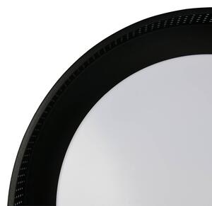 Trio Lighting Stropné LED svetlo Filippo, čierna matná, Ø 33 cm, kov, IP44, Čierna, Kúpeľňa, kov, Moderný, Závesné svietidlo