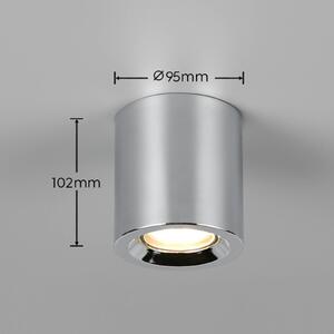 Trio Lighting Stropné svietidlo Biscotto, chrómová farba, Ø 9,5 cm, kov, IP44, Chrómová / strieborná, Obývacia izba / jedáleň, kov, Moderný, Závesné svietidlo