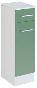 SPODNÁ SKRINKA, zelená, biela, 25/84/35 cm MID.YOU - Kúpeľňové skrinky, Online Only