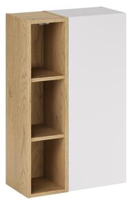 Comad Závesná kúpeľňová skrinka Aster 50 cm biela/dub cremona