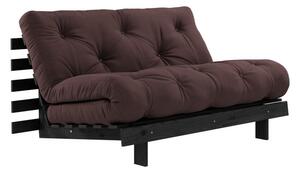 Tmavohnedá rozkladacia pohovka 140 cm Roots Black Night – Karup Design