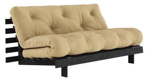 Rozkladacia pohovka v horčicovej farbe 160 cm Roots Black Night – Karup Design