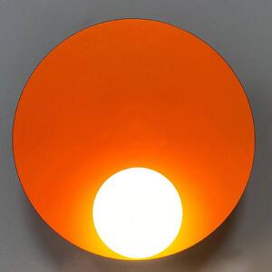 Nástenné svietidlo Aphrodite, oranžové, Ø 33 cm, kov, G9, Obývacia izba / jedáleň, kov, Dizajn, Nástenné svietidlo