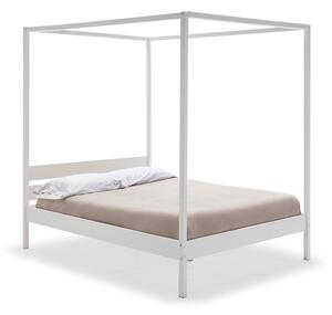 Biela dvojlôžková posteľ s roštom 140x190 cm Dossel – Marckeric