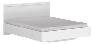 KONDELA Manželská posteľ, 160x200, biela, LINDY