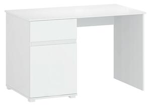 TEMPO PC stôl 1D1S/120, biely lesk, LINDY