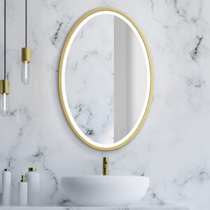Zrkadlo Nordic Oval Gold LED Rozmer zrkadla: 45 x 65 cm