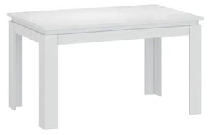 TEMPO Rozkladací stôl, biela, 135-184x86 cm, LINDY