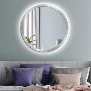 Zrkadlo Balde Silver LED o 90 cm