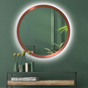 Zrkadlo Balde Copper LED o 90 cm