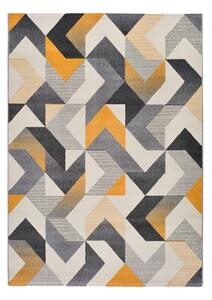 Oranžovo-sivý koberec Universal Gladys Abstract, 60 x 120 cm