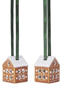 Keramické vianočné ozdoby Gingerbread – sada 2 ks